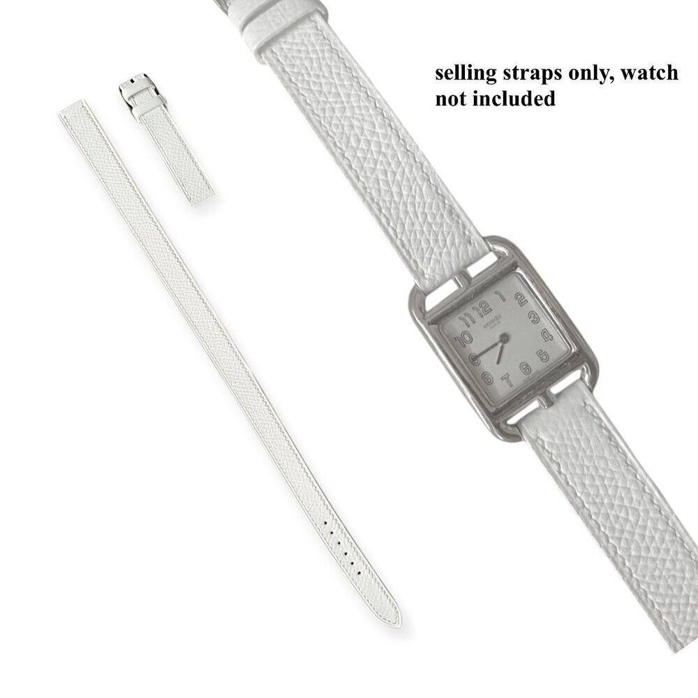 Hermès Cape Cod Double Tour Watch Strap 31mm SH White Leather – New - Picture 2 of 9